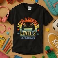 Level 2 Complete 2 Anniversary Gift 2nd Wedding Anniversary Kids T-Shirt thumb 3