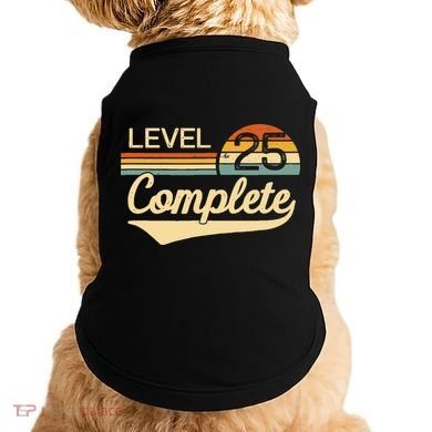 Level 25 Complete Gift 25 Year Wedding Anniversary Gift Him Her Gift Doggie Tank