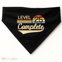 Level 25 Complete Gift 25 Year Wedding Anniversary Gift Him Her Gift USA-Made Doggie Bandana thumb 0
