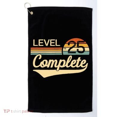 Level 25 Complete Gift 25 Year Wedding Anniversary Gift Him Her Gift Golf Towel