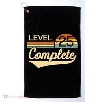 Level 25 Complete Gift 25 Year Wedding Anniversary Gift Him Her Gift Golf Towel thumb 0