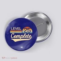 Level 25 Complete Gift 25 Year Wedding Anniversary Gift Him Her Gift Button thumb 0