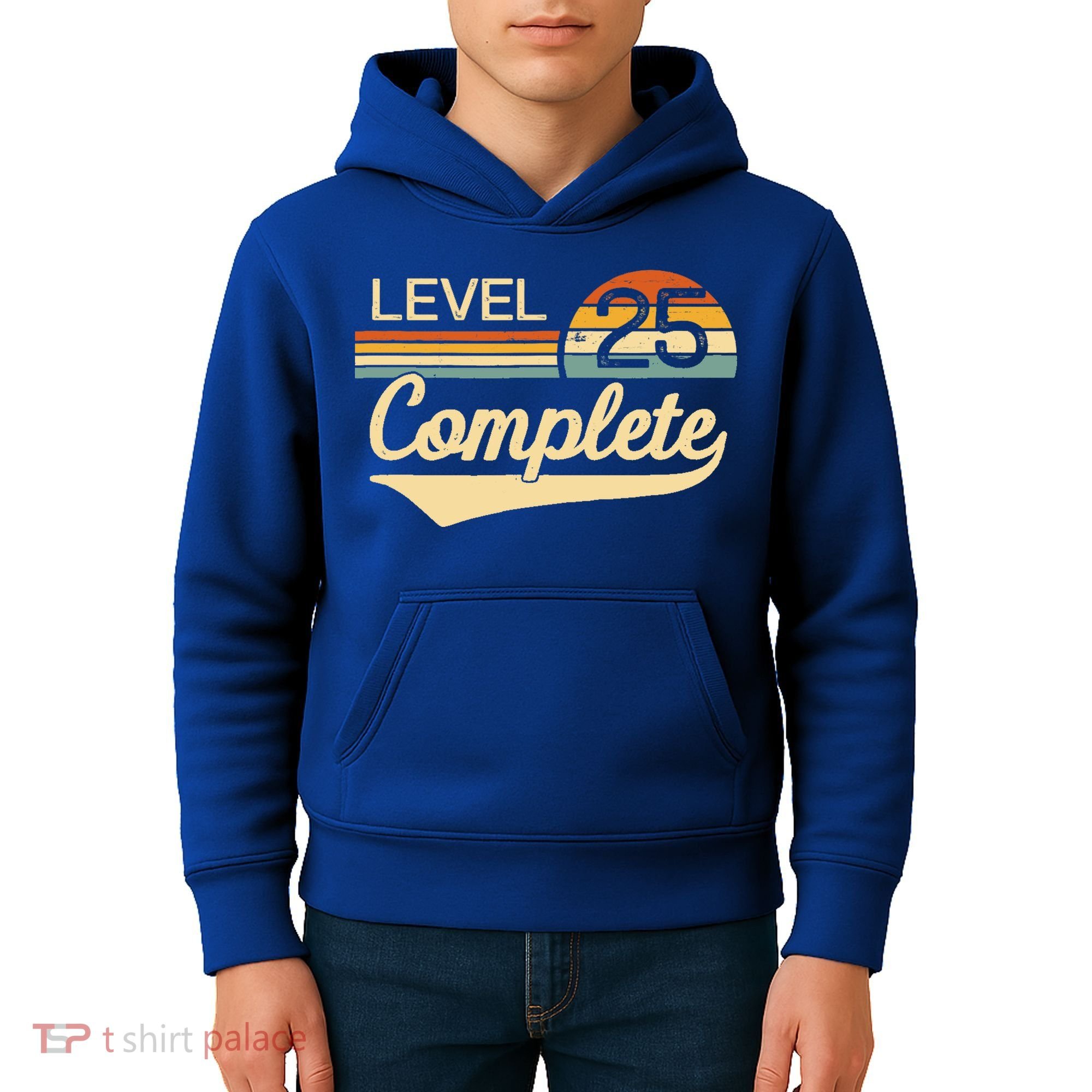 Level 25 Complete Gift 25 Year Wedding Anniversary Gift Him Her Gift Kids Hoodie