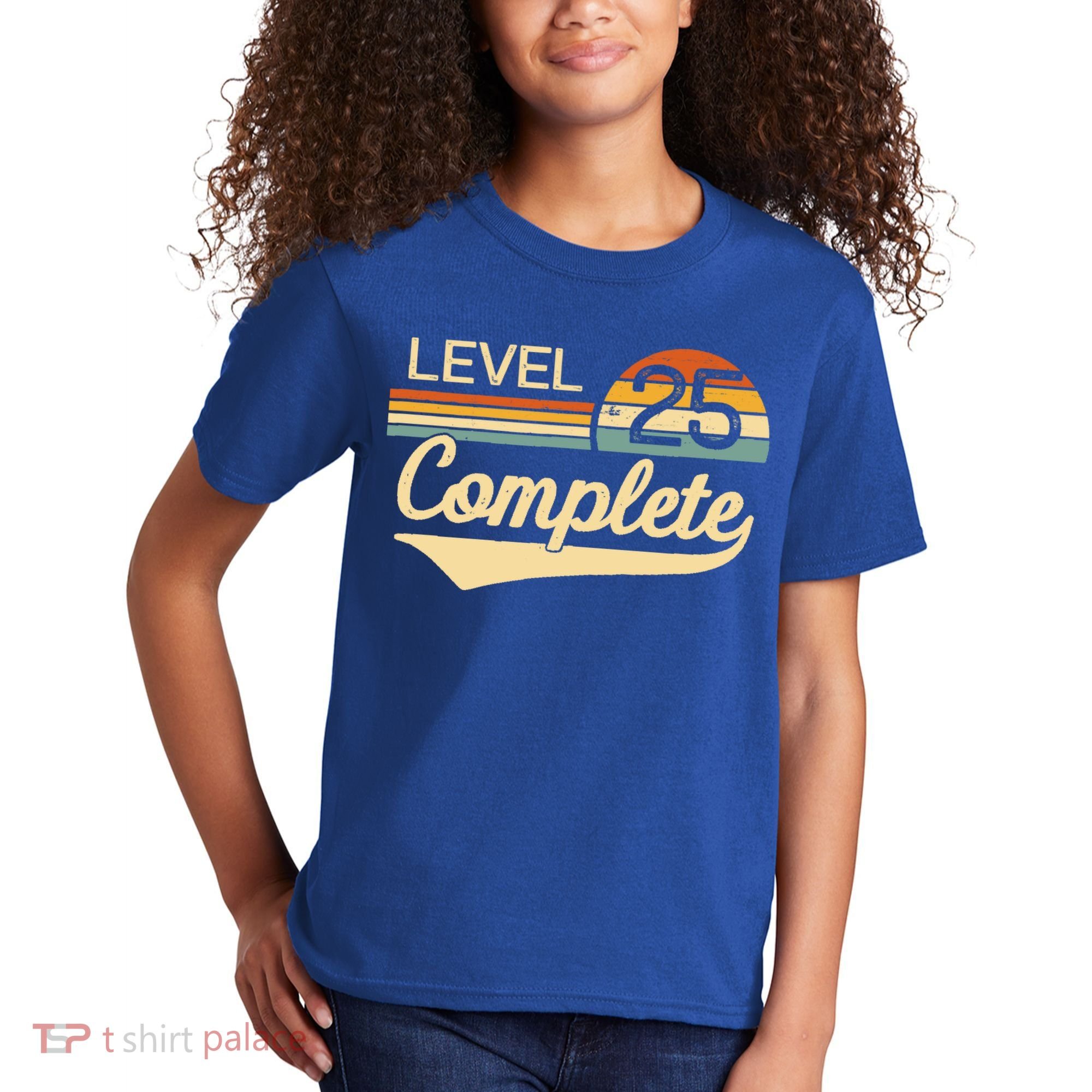 Level 25 Complete Gift 25 Year Wedding Anniversary Gift Him Her Gift Kids T-Shirt