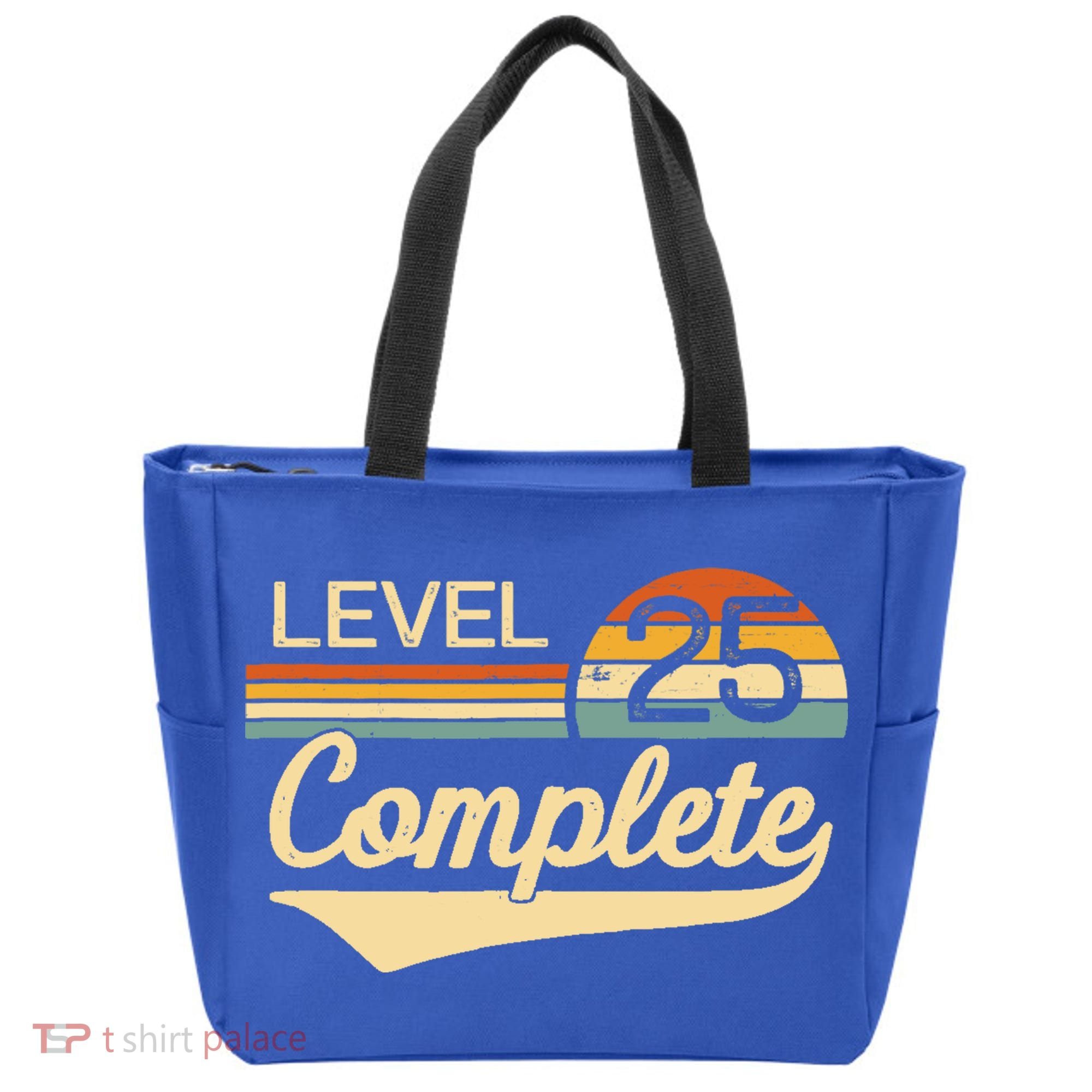 Level 25 Complete Gift 25 Year Wedding Anniversary Gift Him Her Gift Tote Bag