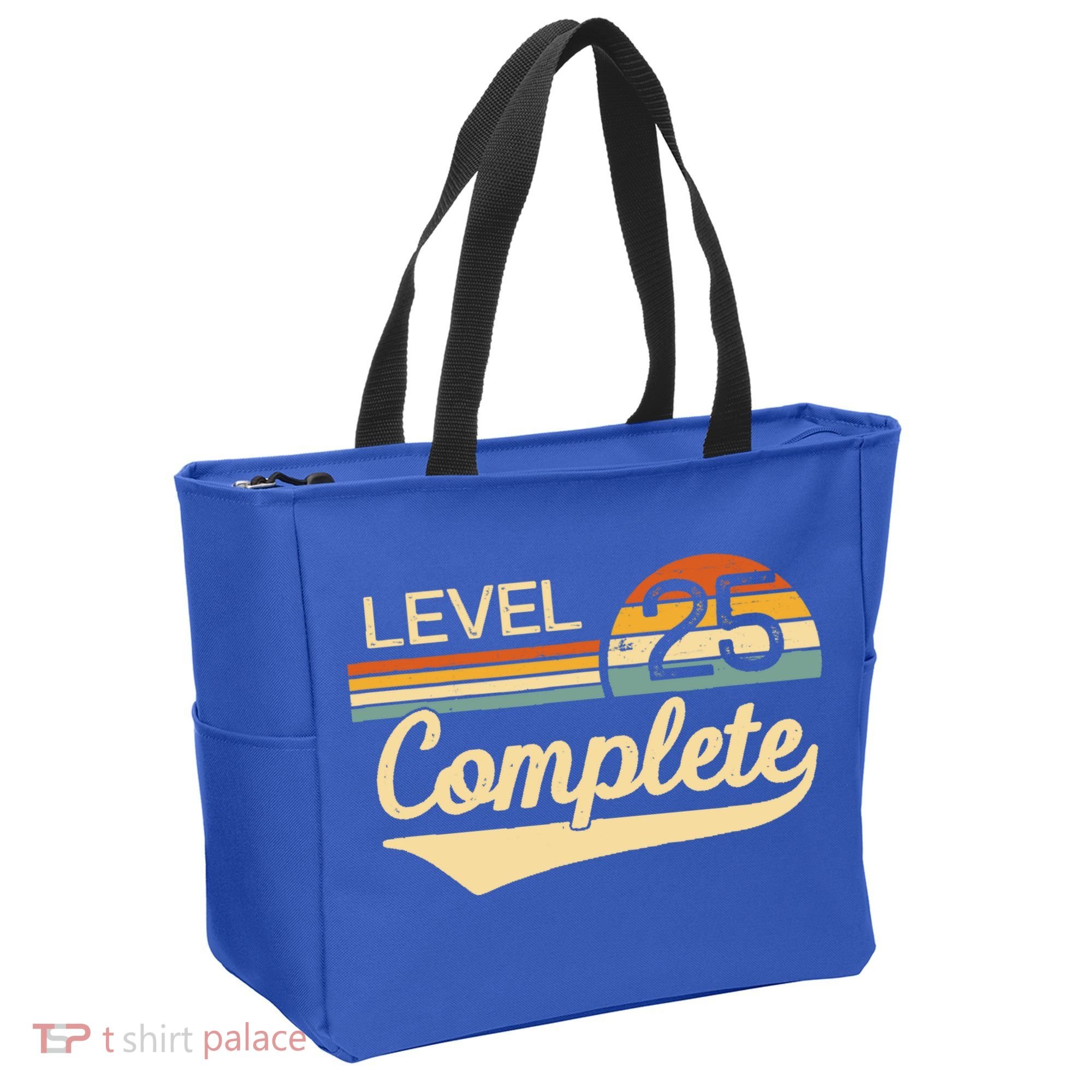 Level 25 Complete Gift 25 Year Wedding Anniversary Gift Him Her Gift Tote Bag
