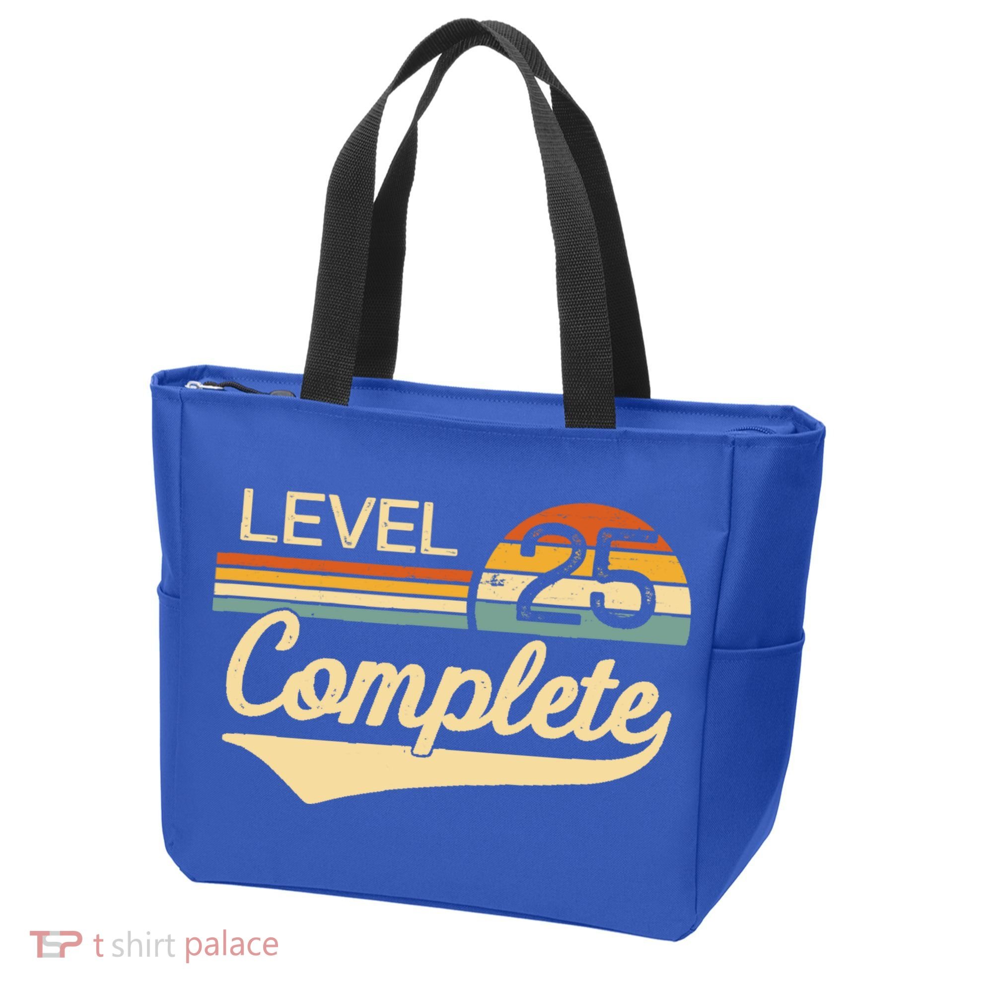 Level 25 Complete Gift 25 Year Wedding Anniversary Gift Him Her Gift Tote Bag