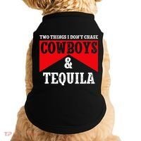 Leopard 2 Things I Don't Chase Cowboys & Tequila Western Doggie Tank thumb 0