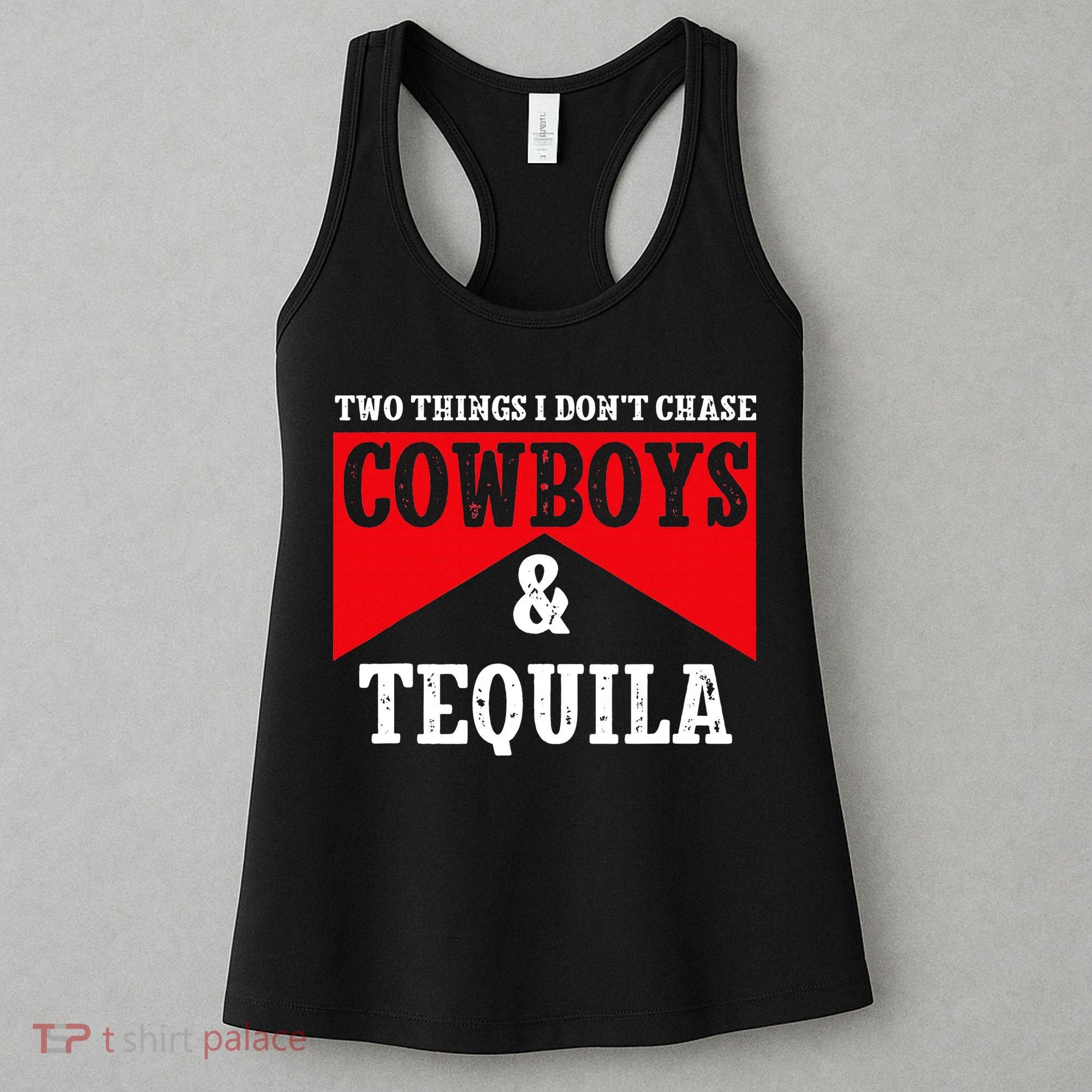 Leopard 2 Things I Don't Chase Cowboys & Tequila Western Women's Tank Top