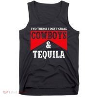 Leopard 2 Things I Don't Chase Cowboys & Tequila Western Tank Top thumb 0