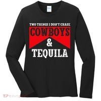 Leopard 2 Things I Don't Chase Cowboys & Tequila Western Women's Long Sleeve Shirt thumb 0