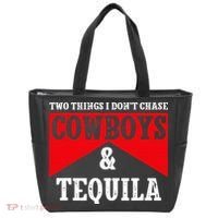 Leopard 2 Things I Don't Chase Cowboys & Tequila Western Tote Bag thumb 0