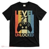 Level 21 Unlocked Awesome Video Game 21 Birthday Gift T-Shirt thumb 0