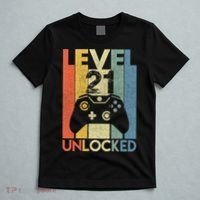 Level 21 Unlocked Awesome Video Game 21 Birthday Gift T-Shirt thumb 5