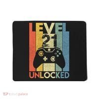 Level 21 Unlocked Awesome Video Game 21 Birthday Gift Mousepad thumb 0