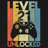 Level 21 Unlocked Awesome Video Game 21 Birthday Gift Mousepad thumb 1