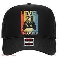 Level 21 Unlocked Awesome Video Game 21 Birthday Gift Hat thumb 0