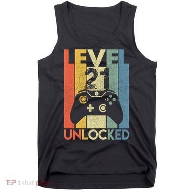Level 21 Unlocked Awesome Video Game 21 Birthday Gift Tank Top