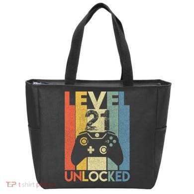 Level 21 Unlocked Awesome Video Game 21 Birthday Gift Tote Bag