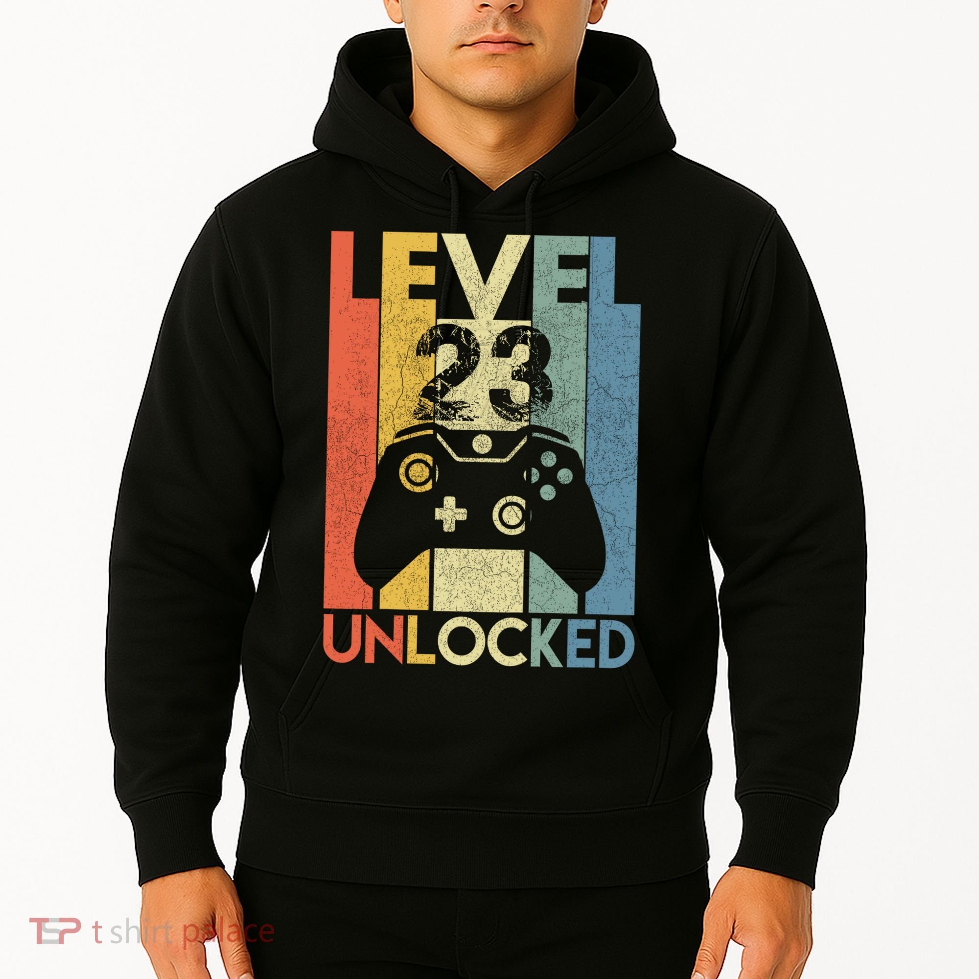 Level 23 Unlocked Awesome Video Game 23 Birthday Gift Hoodie
