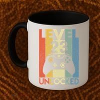 Level 23 Unlocked Awesome Video Game 23 Birthday Gift Coffee Mug thumb 2