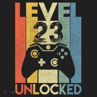 Level 23 Unlocked Awesome Video Game 23 Birthday Gift Beanie thumb 2