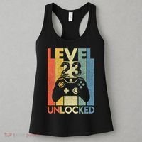 Level 23 Unlocked Awesome Video Game 23 Birthday Gift Women's Tank Top thumb 3