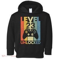 Level 23 Unlocked Awesome Video Game 23 Birthday Gift Toddler Hoodie thumb 0