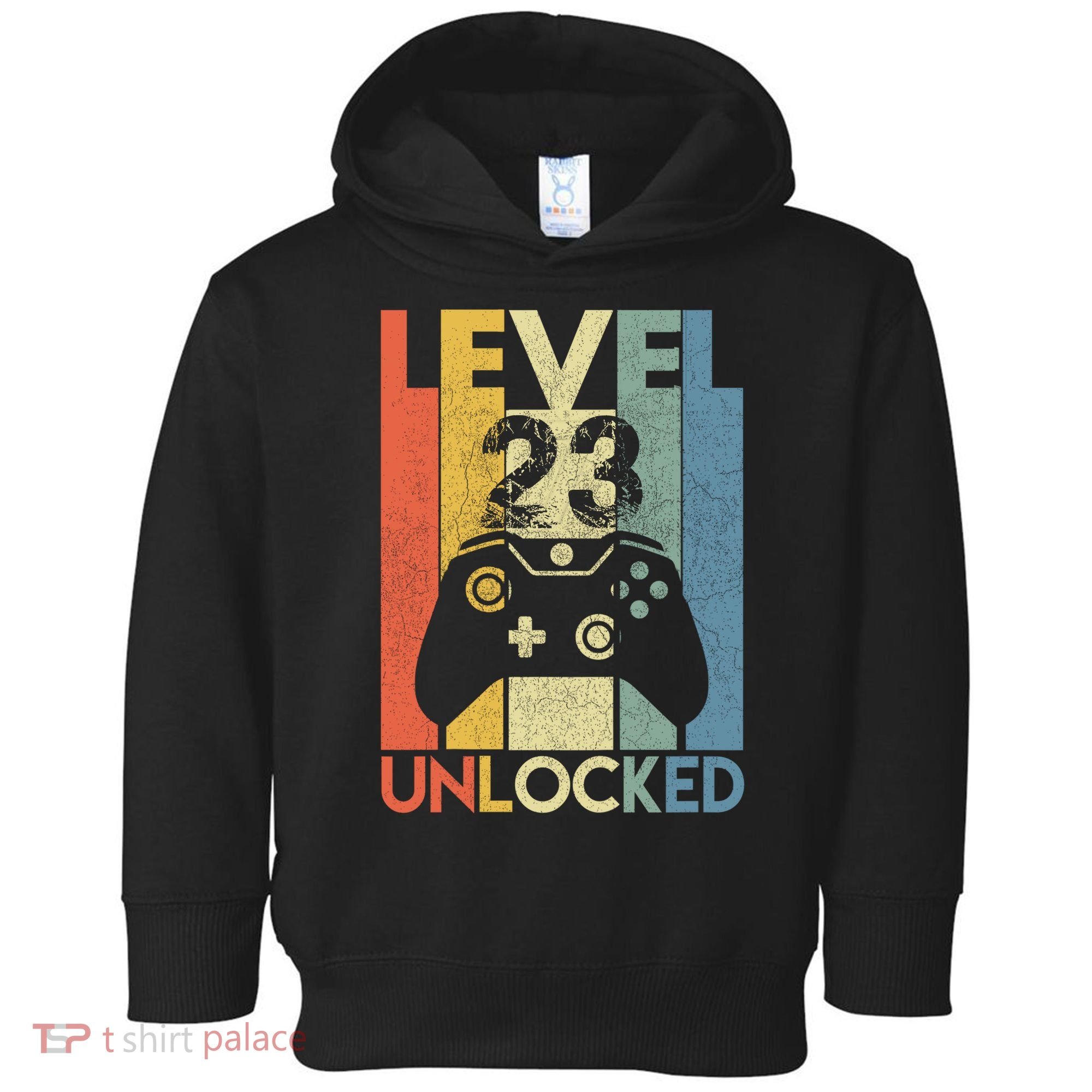 Level 23 Unlocked Awesome Video Game 23 Birthday Gift Toddler Hoodie