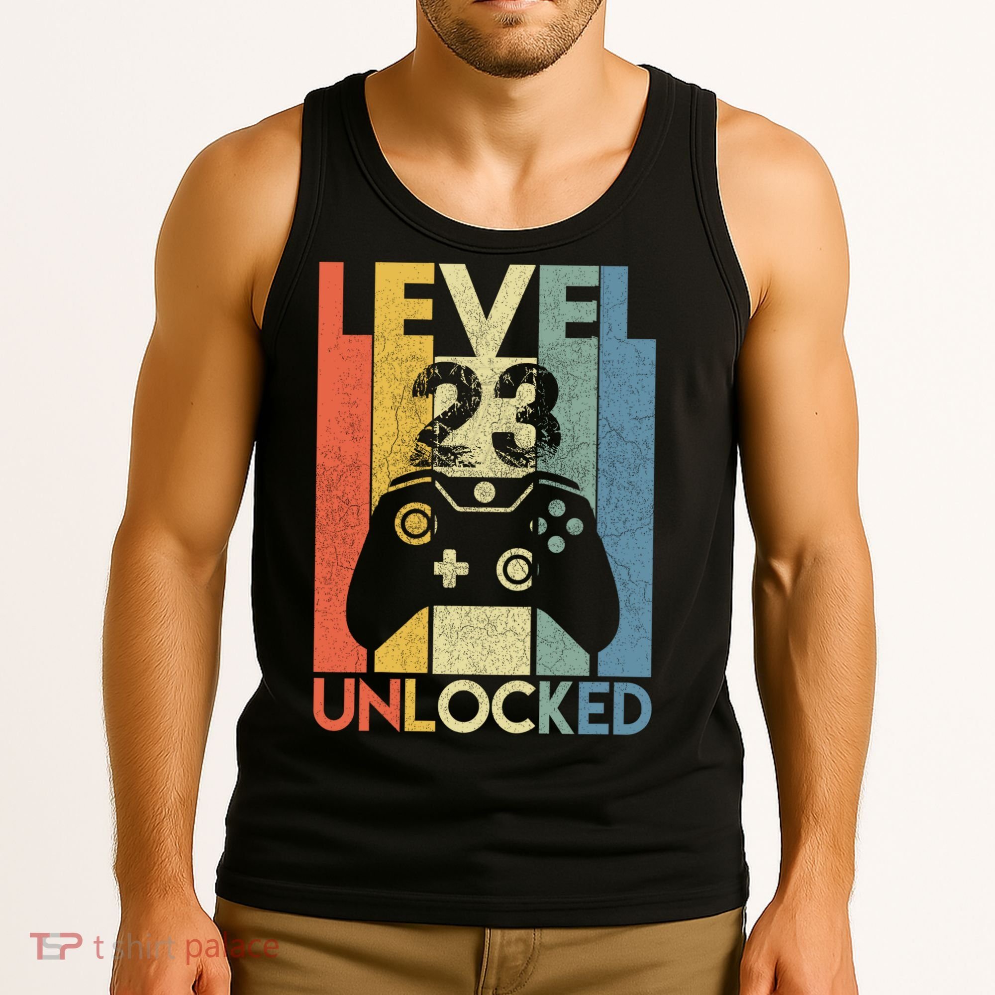 Level 23 Unlocked Awesome Video Game 23 Birthday Gift Tank Top