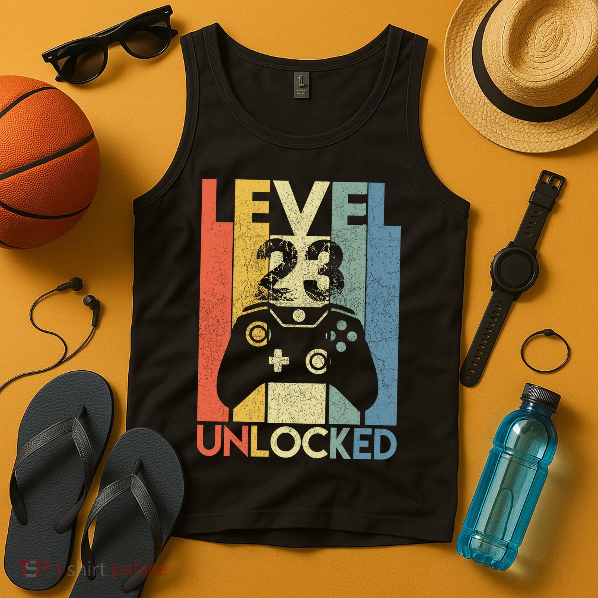 Level 23 Unlocked Awesome Video Game 23 Birthday Gift Tank Top
