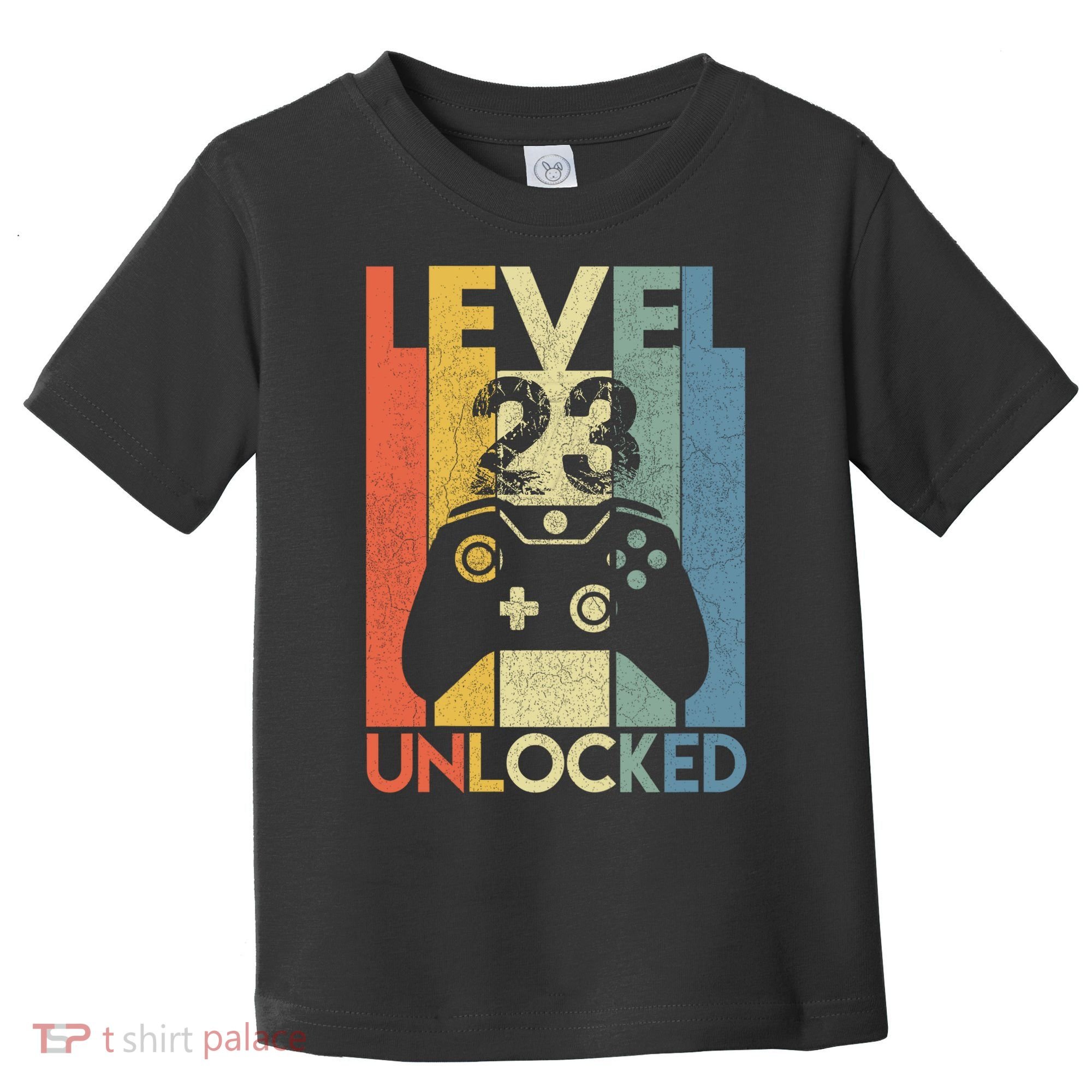 Level 23 Unlocked Awesome Video Game 23 Birthday Gift Toddler T-Shirt