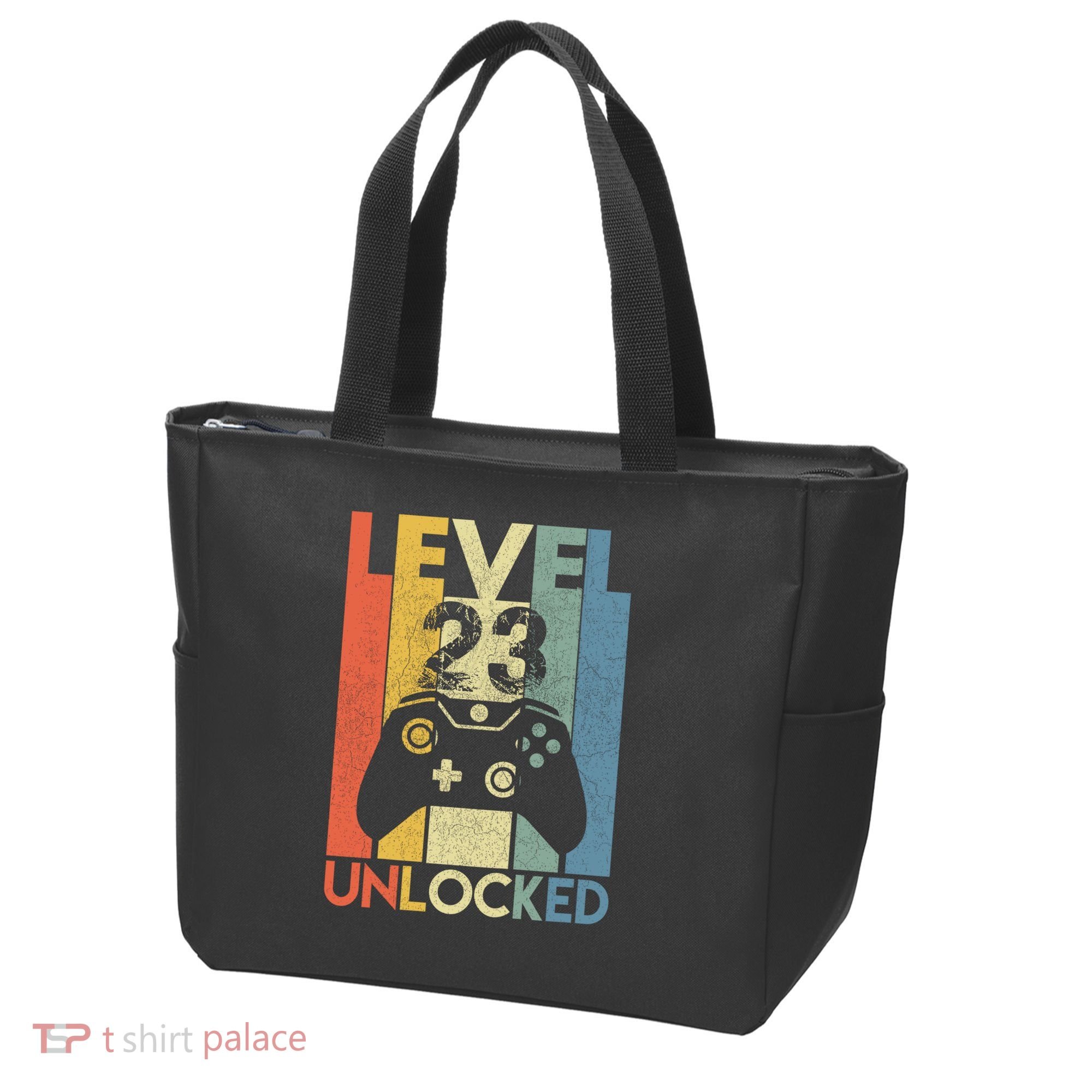 Level 23 Unlocked Awesome Video Game 23 Birthday Gift Tote Bag