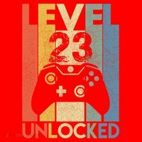 Level 23 Unlocked Awesome Video Game 23 Birthday Gift Santa Hat thumb 1