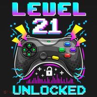 Level 21 Unlocked 21st Birthday Video Game Gift Birthday Gaming Visor thumb 3