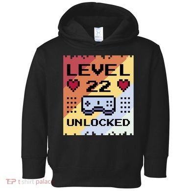 Level 22 Unlocked Birthday Toddler Hoodie