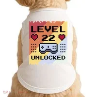 Level 22 Unlocked Birthday Doggie Tank thumb 0