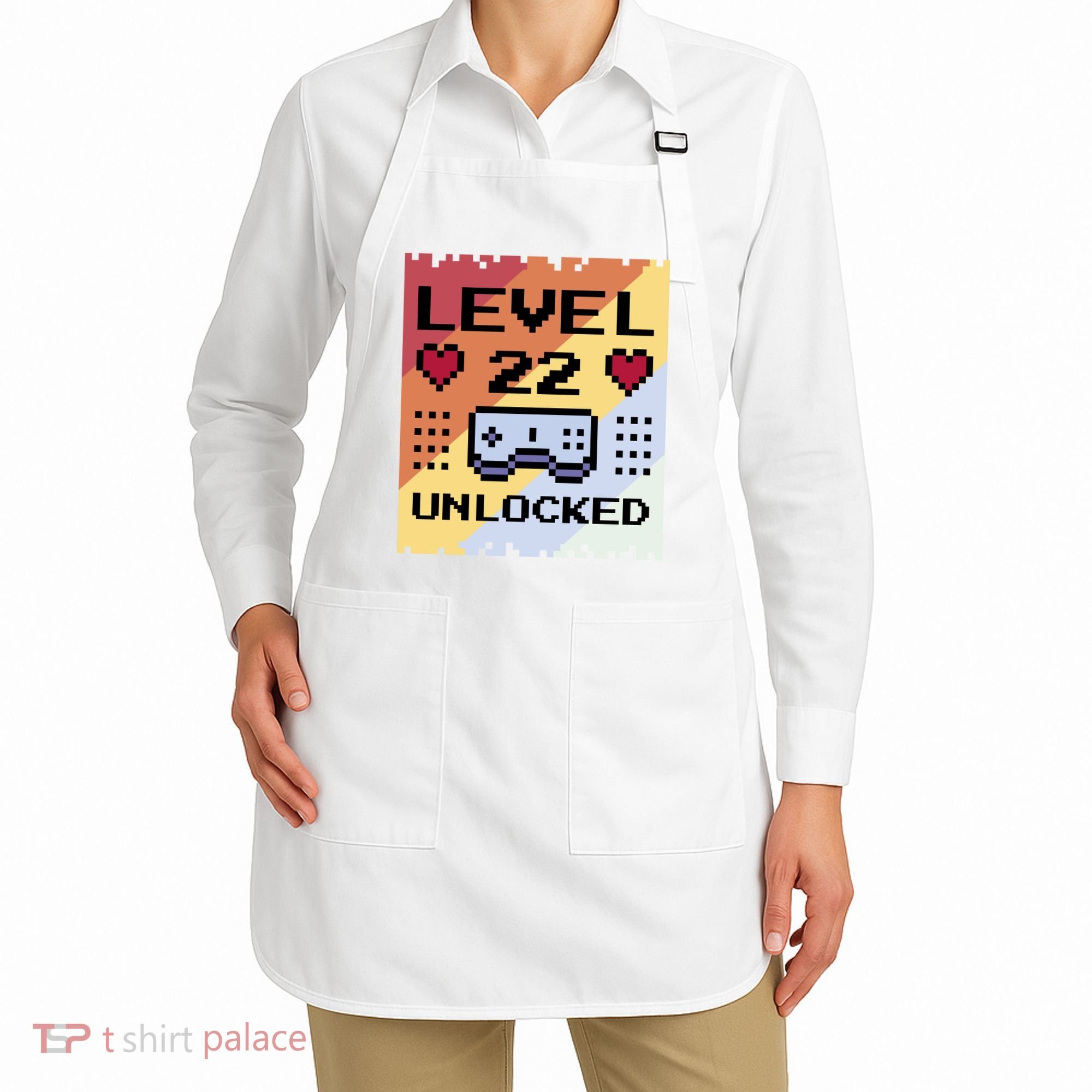 Level 22 Unlocked Birthday Apron