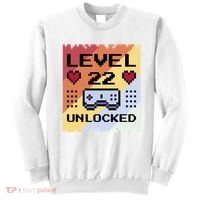 Level 22 Unlocked Birthday Sweatshirt thumb 0