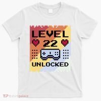 Level 22 Unlocked Birthday T-Shirt thumb 0