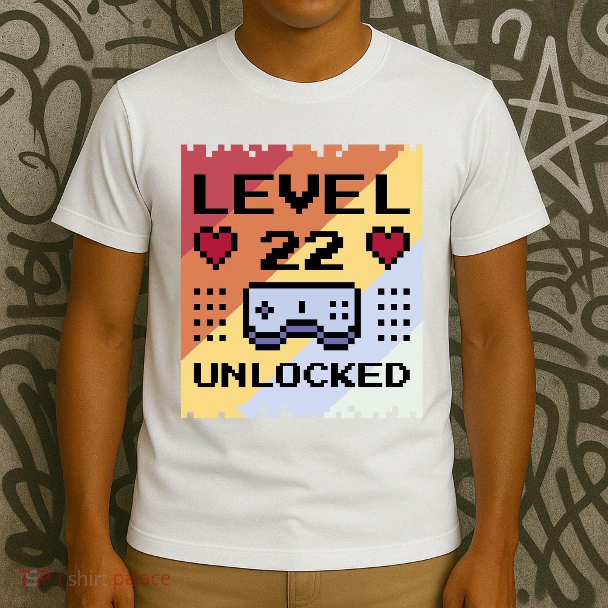 Level 22 Unlocked Birthday T-Shirt