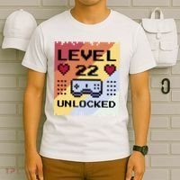 Level 22 Unlocked Birthday T-Shirt thumb 6