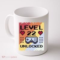 Level 22 Unlocked Birthday Coffee Mug thumb 0