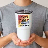 Level 22 Unlocked Birthday Tumbler thumb 2