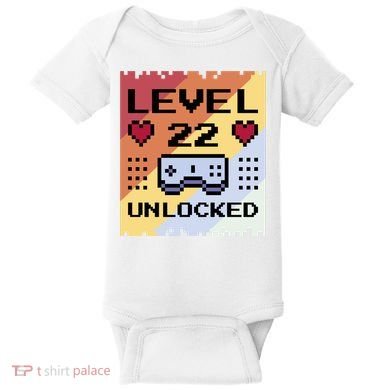 Level 22 Unlocked Birthday Baby Bodysuit