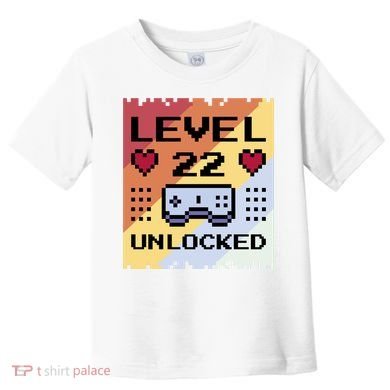 Level 22 Unlocked Birthday Toddler T-Shirt