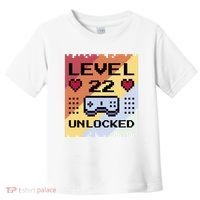 Level 22 Unlocked Birthday Toddler T-Shirt thumb 0