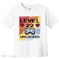 Level 22 Unlocked Birthday Toddler T-Shirt thumb 0