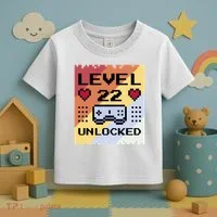 Level 22 Unlocked Birthday Toddler T-Shirt thumb 3