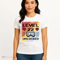 Level 22 Unlocked Birthday Women's T-Shirt thumb 4